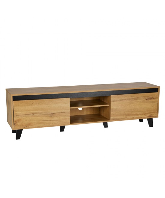 ARABICA TV STAND SONOMA ΜΑΥΡΟ 170x38xH49cm