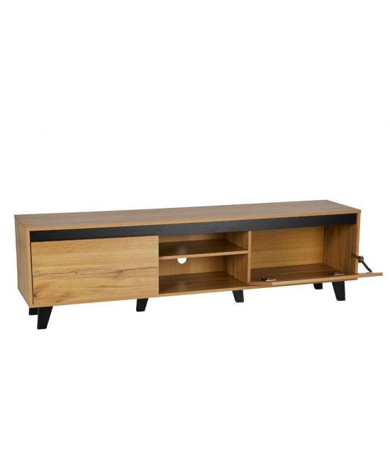 ARABICA TV STAND SONOMA ΜΑΥΡΟ 170x38xH49cm