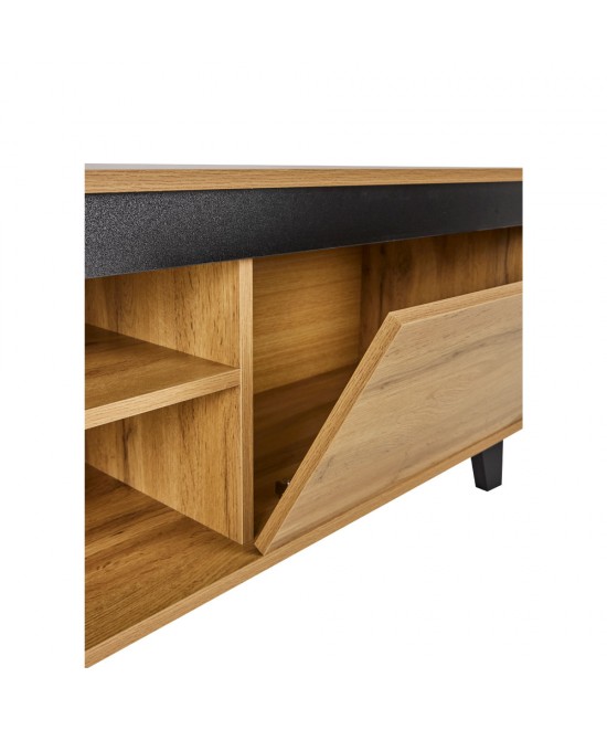 ARABICA TV STAND SONOMA ΜΑΥΡΟ 170x38xH49cm