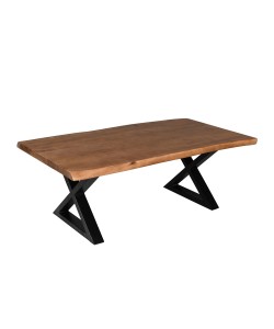 MINGLE COFFEE TABLE ΦΥΣΙΚΟ ΜΑΥΡΟ 115x60xH42cm