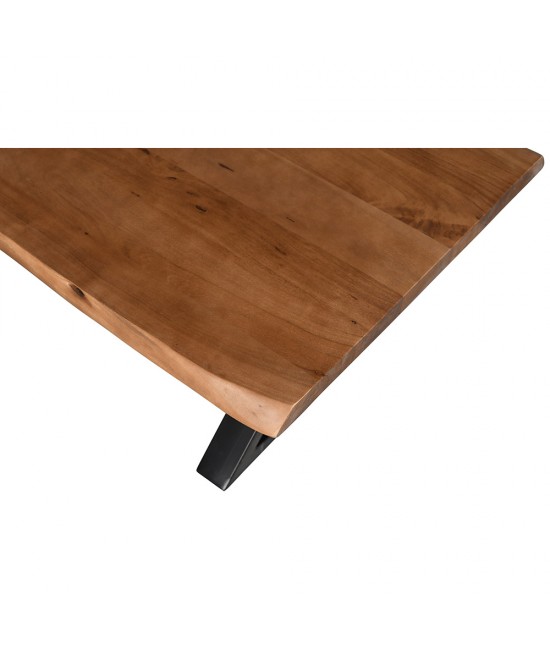 MINGLE COFFEE TABLE ΦΥΣΙΚΟ ΜΑΥΡΟ 115x60xH42cm