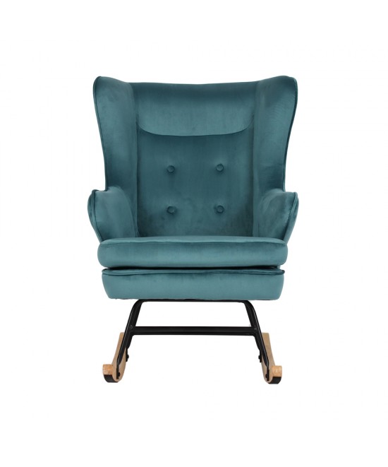 ROCKER ΠΟΛΥΘΡΟΝΑ ΚΟΥΝΙΣΤΗ ΣΜΑΡΑΓΔΙ 71x86xH102cm