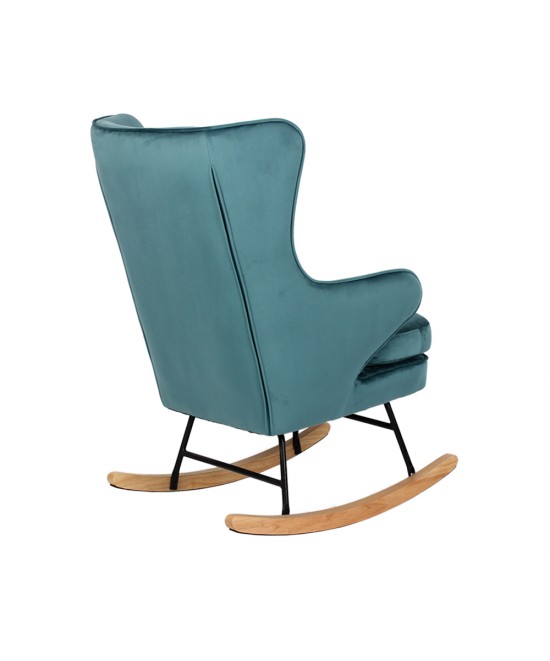 ROCKER ΠΟΛΥΘΡΟΝΑ ΚΟΥΝΙΣΤΗ ΣΜΑΡΑΓΔΙ 71x86xH102cm