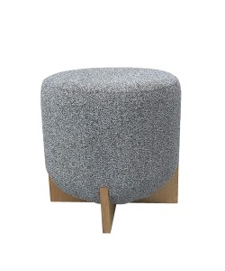 VOLCANO ΣΚΑΜΠΩ BEIGE ΜΑΥΡΟ 45x45xH45cm