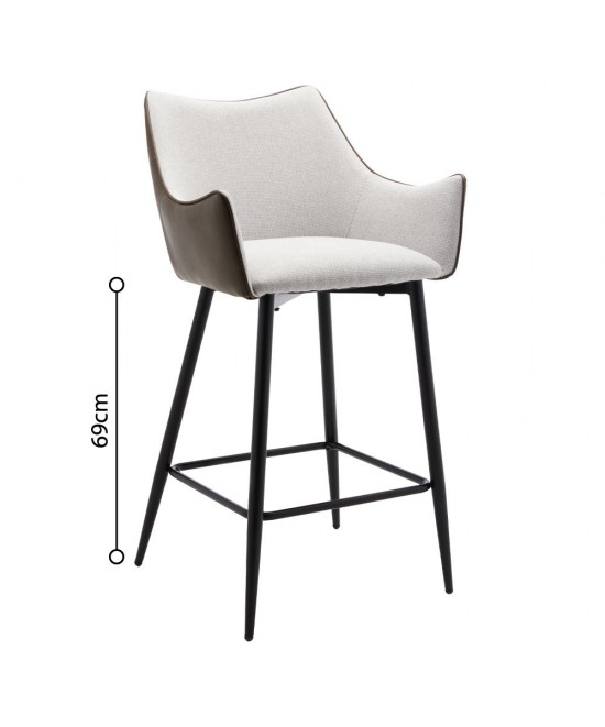 MALONE ΣΚΑΜΠΩ BAR BEIGE ΛΑΔΙ 38x51xH96cm