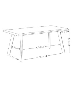 BRICK-URBAN ΤΡΑΠΕΖΙ ΚΑΡΥΔΙ 180x90xH75cm BRICK-URBAN ΤΡΑΠΕΖΙ ΚΑΡΥΔΙ 180x90xH75cm