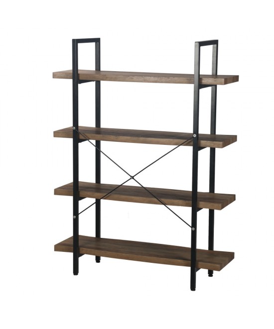 BRICK-URBAN ΒΙΒΛΙΟΘΗΚΗ ΚΑΡΥΔΙ ΜΑΥΡΟ 105x32xH140cm BRICK-URBAN ΒΙΒΛΙΟΘΗΚΗ ΚΑΡΥΔΙ ΜΑΥΡΟ 105x32xH140cm