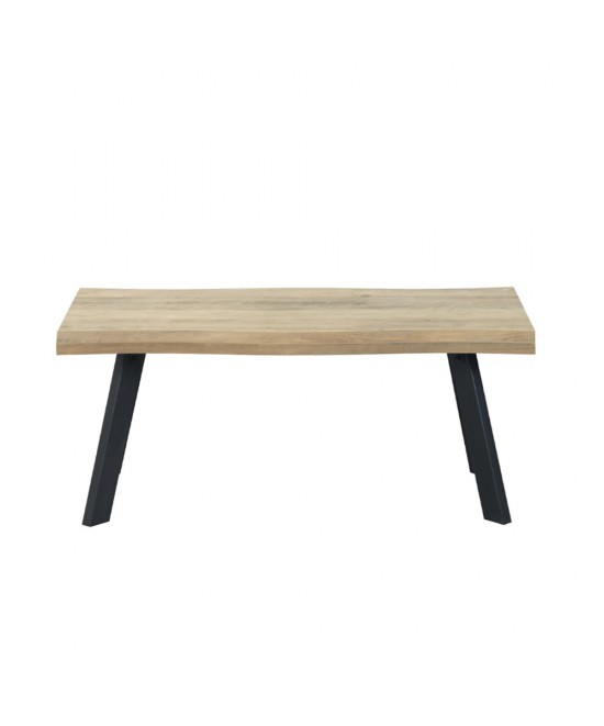 BRICK-URBAN COFFEE TABLE ΦΥΣΙΚΟ ΜΑΥΡΟ 110x60xH45cm