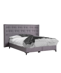 ORIGAMI ΚΡΕΒΑΤΙ ΜΕ ΑΠΟΘΗΚ. ΧΩΡΟ (ΓΙΑ ΣΤΡΩΜΑ 160x200cm) ΓΚΡΙ 26-902 218x222xH122cm