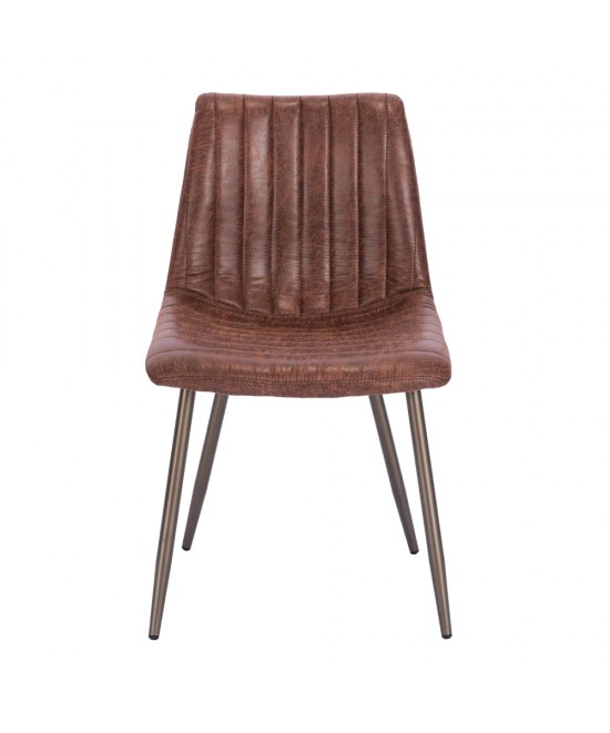 STRIPES ΚΑΡΕΚΛΑ ΚΑΦΕ GUNMETAL 48x56xH80cm STRIPES ΚΑΡΕΚΛΑ ΚΑΦΕ GUNMETAL 48x56xH80cm