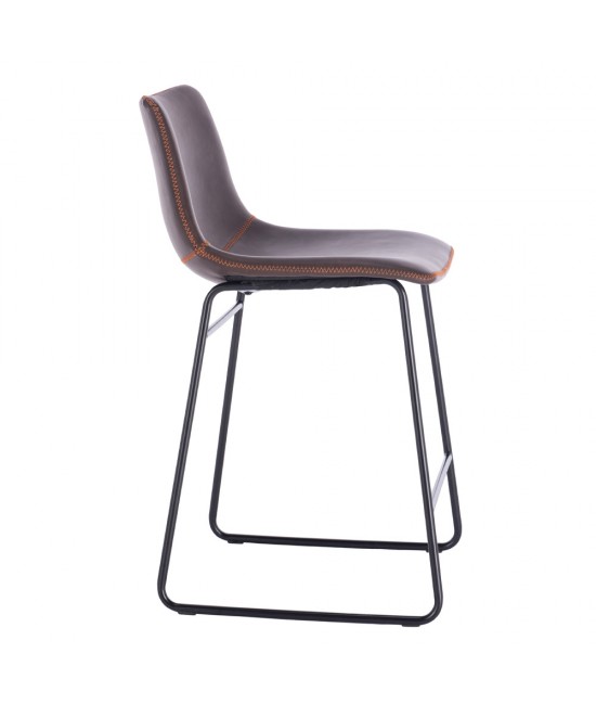 NUEVO ΣΚΑΜΠΩ BAR ΚΑΦΕ ANTIQUE WASHED ΜΑΥΡΟ 46x57,5xH89cm