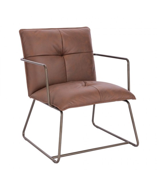 STANDBY ΠΟΛΥΘΡΟΝΑ ΕΠΙΣΚΕΠΤΗ ΚΑΦΕ GUNMETAL 65x67xH81cm