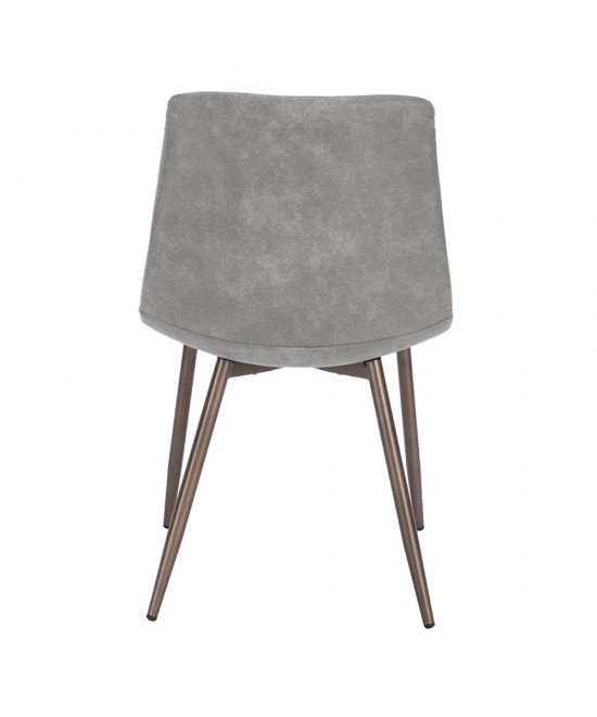 STRIPES ΚΑΡΕΚΛΑ ΓΚΡΙ GUNMETAL 48x56xH80cm