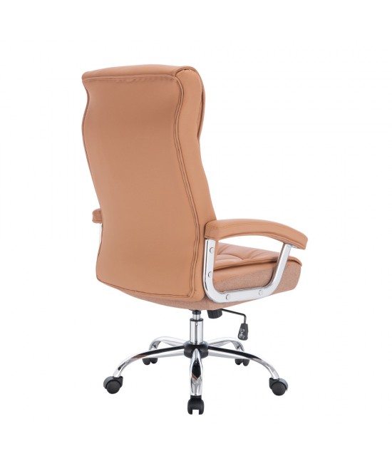 COMFY ΚΑΡΕΚΛΑ ΓΡΑΦΕΙΟΥ CAMEL ΧΡΩΜΙΟ 66,5x67,5xH120cm
