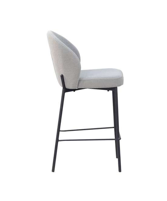 LUNE ΣΚΑΜΠΩ BAR ΓΚΡΙ 48x53,5x95,5