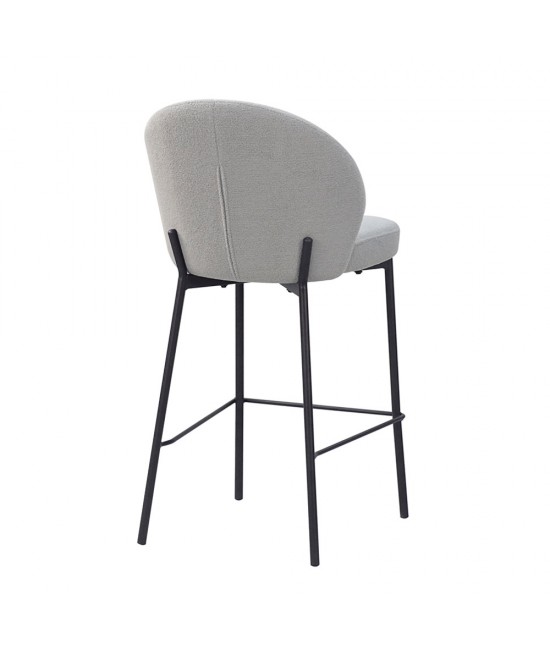 LUNE ΣΚΑΜΠΩ BAR ΓΚΡΙ 48x53,5x95,5