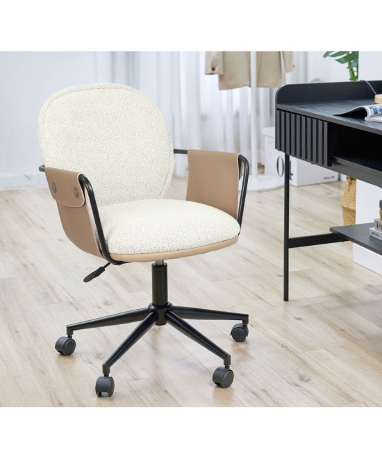 POST ΚΑΡΕΚΛΑ ΓΡΑΦΕΙΟΥ BEIGE ΚΑΦΕ 55x59xH93cm POST ΚΑΡΕΚΛΑ ΓΡΑΦΕΙΟΥ BEIGE ΚΑΦΕ 55x59xH93cm