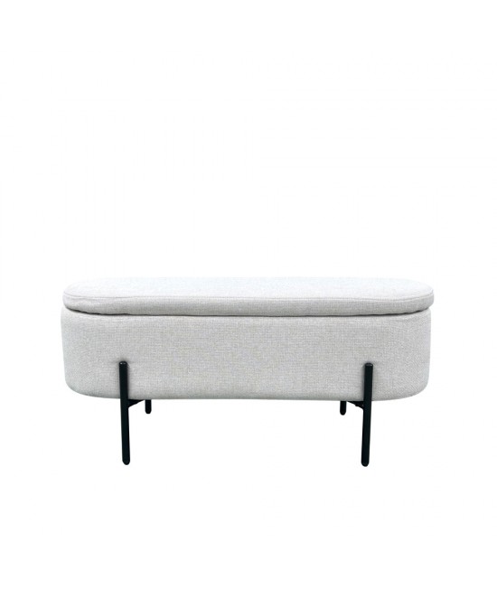 OVAL ΣΚΑΜΠΩ ΛΕΥΚΟ 95x36xH43cm