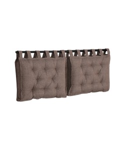 HANG ΜΑΞΙΛΑΡΙ ΚΕΦΑΛΑΡΙΟΥ SET ΓΚΡΙ ΚΑΦΕ 20-914 70x10xH50cm