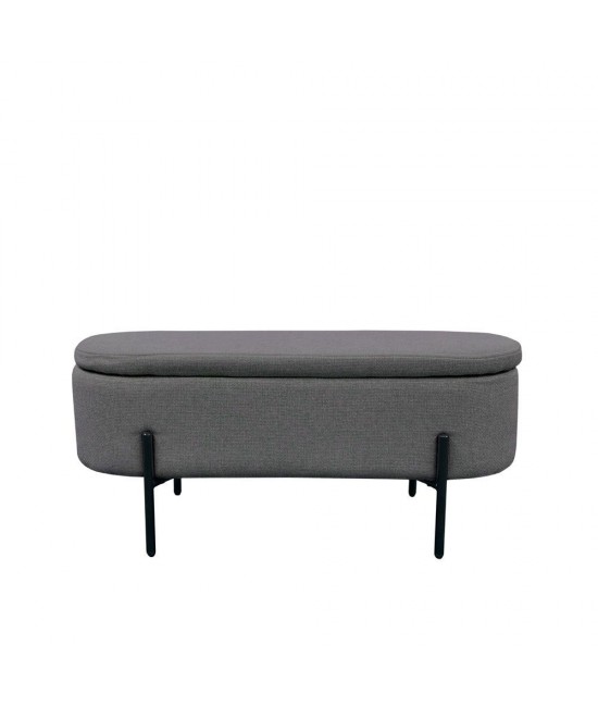 OVAL ΣΚΑΜΠΩ ΓΚΡΙ 95x36xH43cm