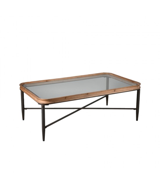 MARAIS COFFEE TABLE ΦΥΣΙΚΟ ΜΑΥΡΟ 122x71xH43,5cm MARAIS COFFEE TABLE ΦΥΣΙΚΟ ΜΑΥΡΟ 122x71xH43,5cm