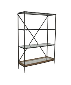 MARAIS ΒΙΒΛΙΟΘΗΚΗ 4ΡΑΦΙΑ ΦΥΣΙΚΟ 127x43xH184cm