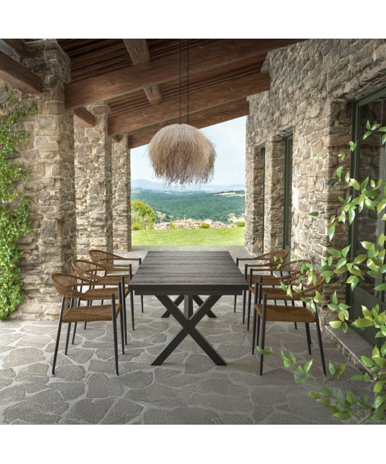 CARLA ΠΟΛΥΘΡΟΝΑ ΜΑΥΡΟ ΚΑΡΥΔΙ 56x59xH78cm