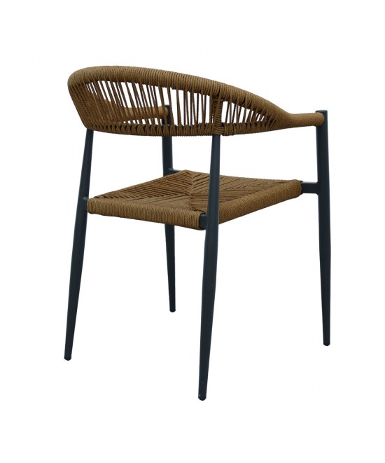 CARLA ΠΟΛΥΘΡΟΝΑ ΜΑΥΡΟ ΚΑΡΥΔΙ 56x59xH78cm