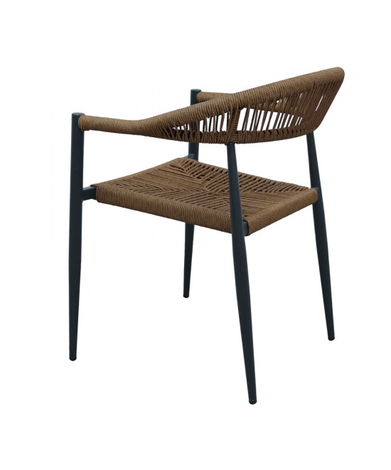 CARLA ΠΟΛΥΘΡΟΝΑ ΜΑΥΡΟ ΚΑΡΥΔΙ 56x59xH78cm