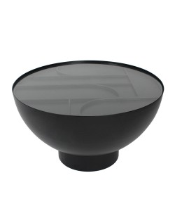 ARCHES COFFEE TABLE ΜΑΥΡΟ 70x70xH40cm