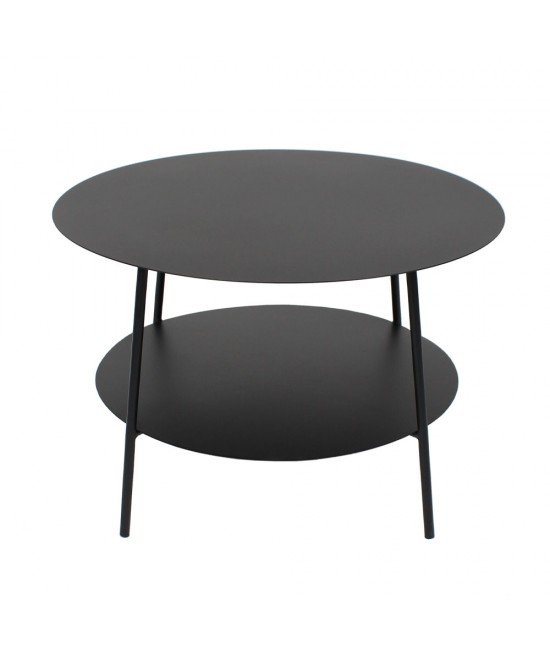 SIMPLE COFFEE TABLE ΜΑΥΡΟ 60x60xH40cm