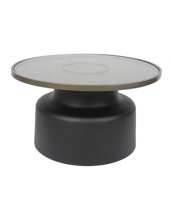 BOW COFFEE TABLE ΜΑΥΡΟ 71,5x71,5xH40cm BOW COFFEE TABLE ΜΑΥΡΟ 71,5x71,5xH40cm