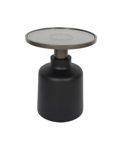 BOW SIDE TABLE ΜΑΥΡΟ 45x45xH55cm