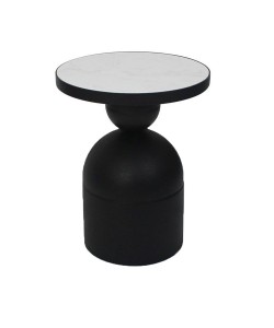 BOMB SIDE TABLE ΜΑΥΡΟ 41x41xH62,5cm