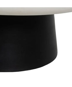 MYKONOS COFFEE TABLE ΛΕΥΚΟ ΜΑΥΡΟ 90x90xH39cm