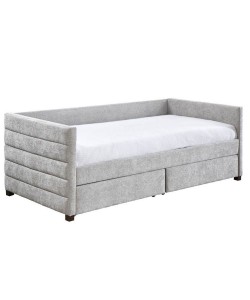 SUENO ΚΑΝΑΠΕΣ ΚΡΕΒΑΤΙ (ΓΙΑ ΣΤΡΩΜΑ 90x195cm) ΓΚΡΙ ΑΝΟΙΧΤΟ 209x99,5xH76cm