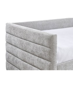 SUENO ΚΑΝΑΠΕΣ ΚΡΕΒΑΤΙ (ΓΙΑ ΣΤΡΩΜΑ 90x195cm) ΓΚΡΙ ΑΝΟΙΧΤΟ 209x99,5xH76cm
