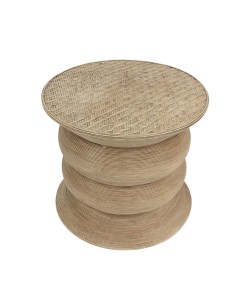 RIBBONS SIDE TABLE ΦΥΣΙΚΟ 59x59xH53cm