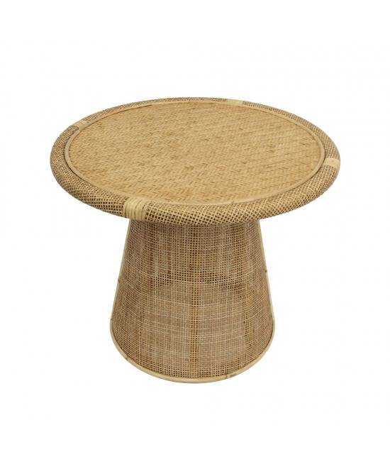 KAMIRA SIDE TABLE ΦΥΣΙΚΟ 59x59xH49,5cm