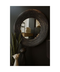 UP   DOWN ΚΑΘΡΕΠΤΗΣ ΤΟΙΧΟΥ ΜΑΥΡΟ ANTIQUE 77x6xH77cm