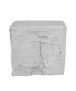 ZEUS SIDE TABLE ΓΚΡΙ 51x40,5xH46cm