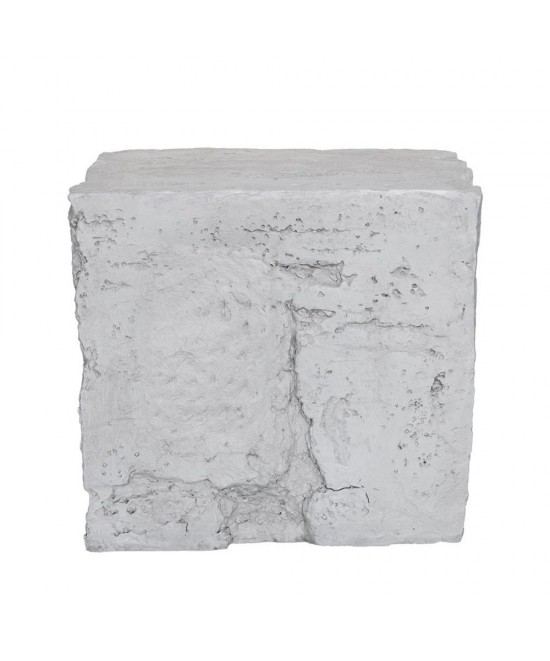 ZEUS SIDE TABLE ΓΚΡΙ 51x40,5xH46cm