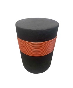 BELT SIDE TABLE ΜΑΥΡΟ ΚΑΦΕ 38,5x38,5xH52cm