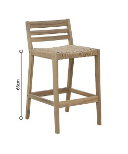 TOUJOUR ΣΚΑΜΠΩ BAR ΦΥΣΙΚΟ 53x45xH87cm