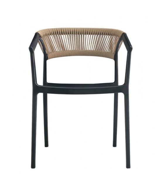 CONCORD ΠΟΛΥΘΡΟΝΑ ΜΑΥΡΟ LATTE 55,5x53,5xH76cm
