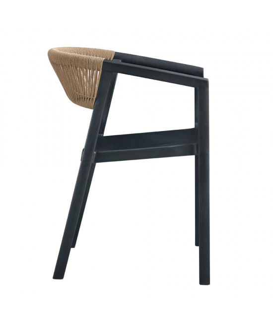 CONCORD ΠΟΛΥΘΡΟΝΑ ΜΑΥΡΟ LATTE 55,5x53,5xH76cm