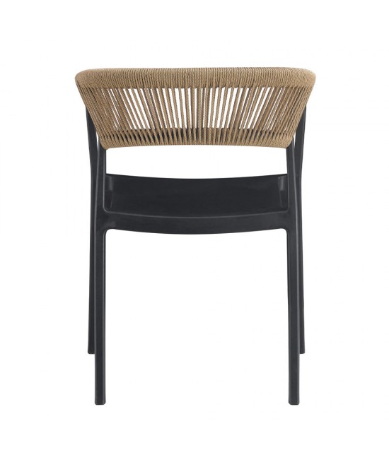 CONCORD ΠΟΛΥΘΡΟΝΑ ΜΑΥΡΟ LATTE 55,5x53,5xH76cm