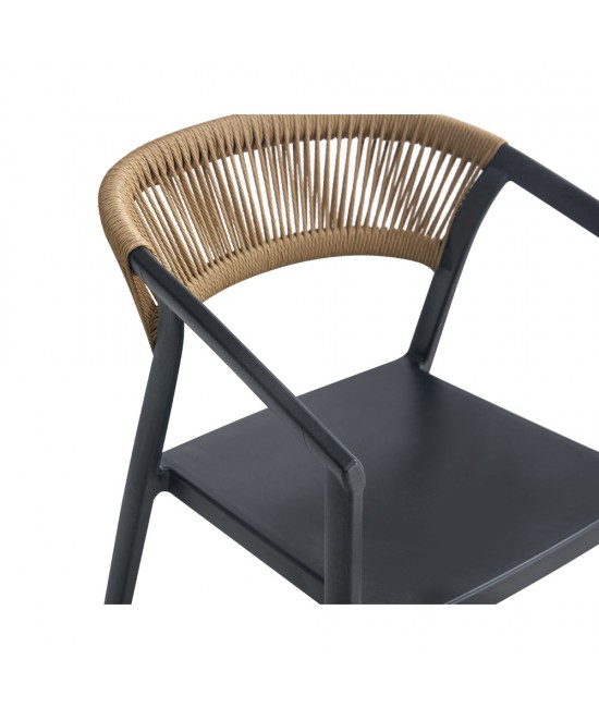 CONCORD ΠΟΛΥΘΡΟΝΑ ΜΑΥΡΟ LATTE 55,5x53,5xH76cm