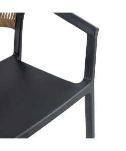 CONCORD ΠΟΛΥΘΡΟΝΑ ΜΑΥΡΟ LATTE 55,5x53,5xH76cm