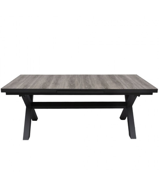SORPRESA ΤΡΑΠΕΖΙ ΓΚΡΙ ΓΚΡΙ ΣΚΟΥΡΟ 202x101xH77cm